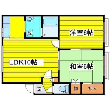 北２４条駅 徒歩10分 3階の物件間取画像